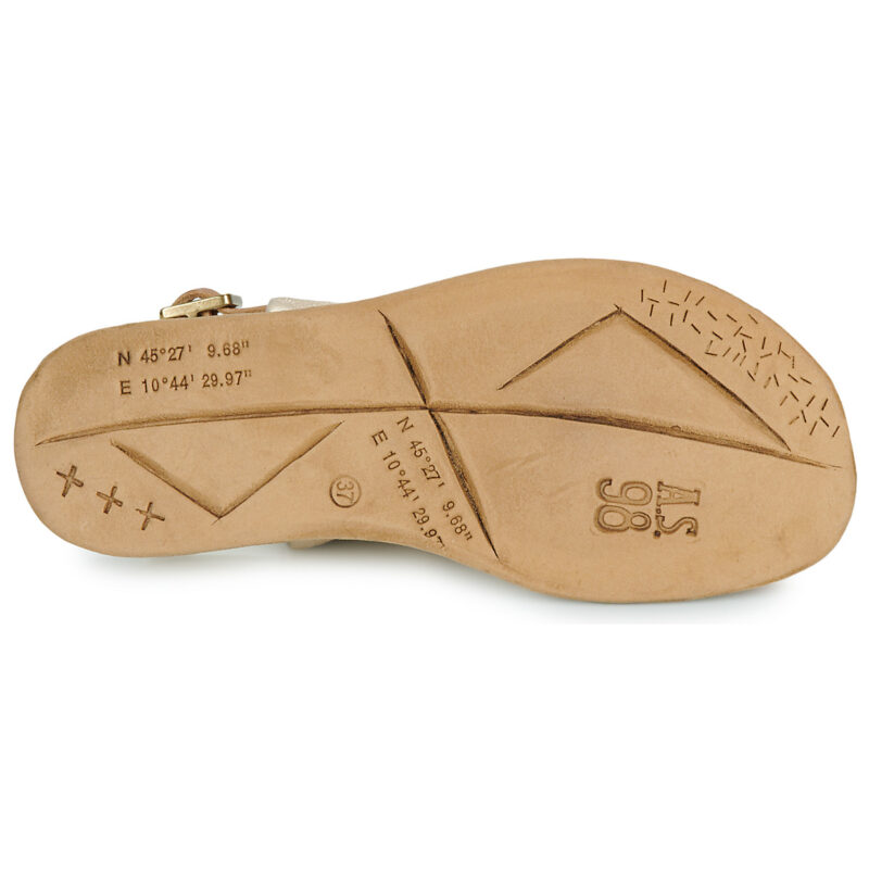 Airstep / A.S.98 SPOON COUV Gold Damen flache Sandalen - 7