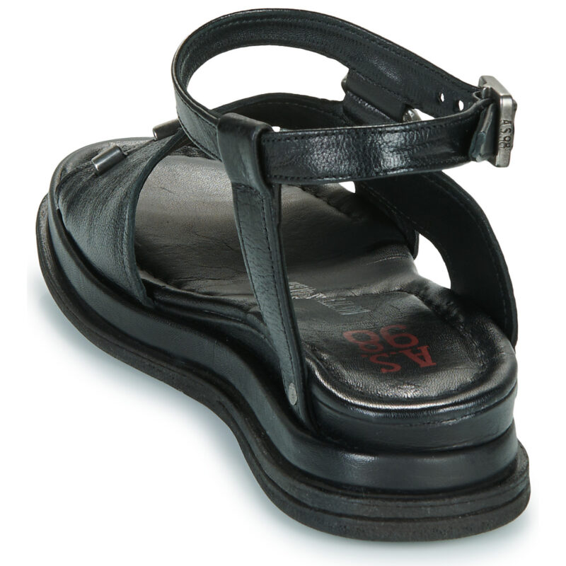 Airstep / A.S.98 SPOON STUD Nero Sandali con zeppa Donna - 5