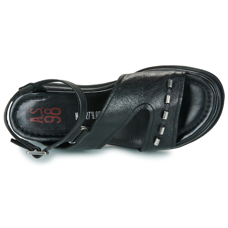 Airstep / A.S.98 SPOON STUD Nero Sandali con zeppa Donna - 6