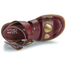 Airstep AS98 SPOON METAL Rote Damen-Sandalen mit niedrigem Schaft - Gr&ouml;&szlig;e 6