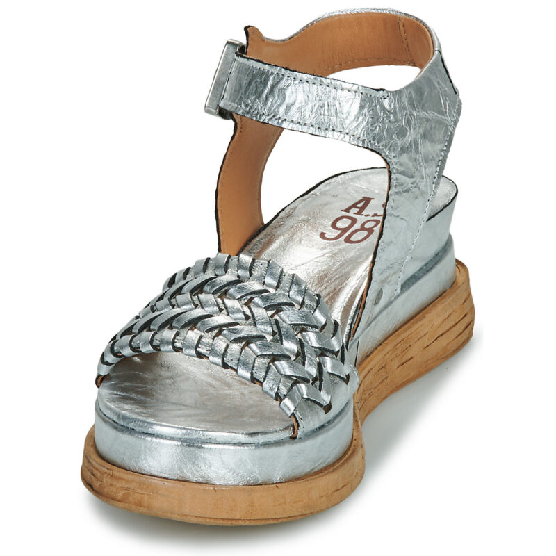 Airstep / A.S.98 LAGOS SANDALS Silber Keilabsatz Sandalen Damen - 3