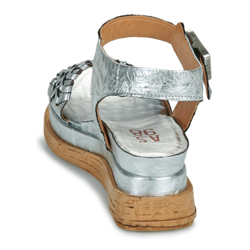 Airstep / A.S.98 LAGOS SANDALS Silber Keilabsatz Sandalen Damen - 5