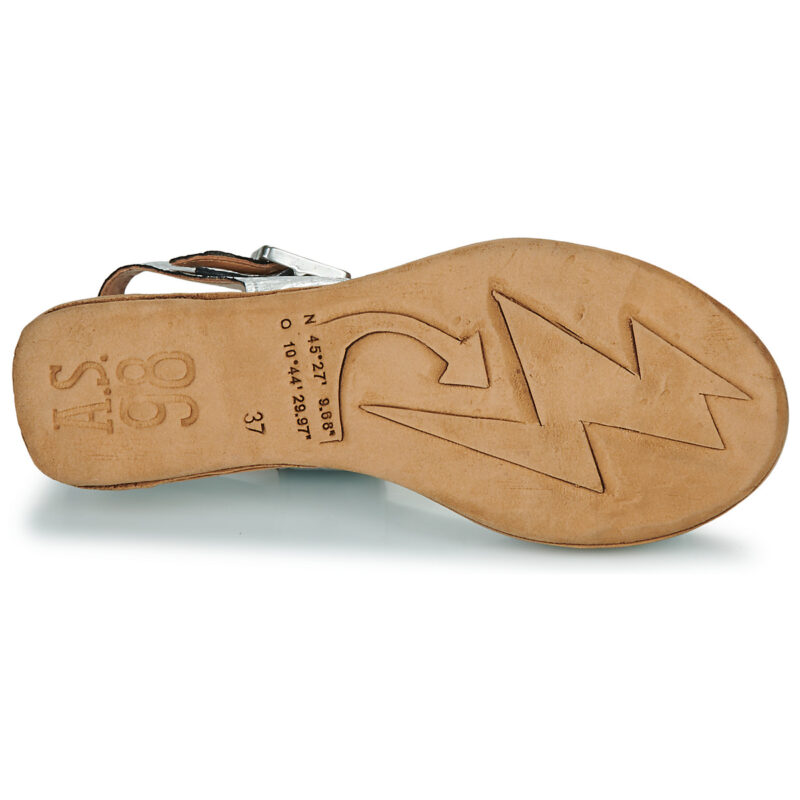 Airstep / A.S.98 LAGOS SANDALS Silber Keilabsatz Sandalen Damen - 7