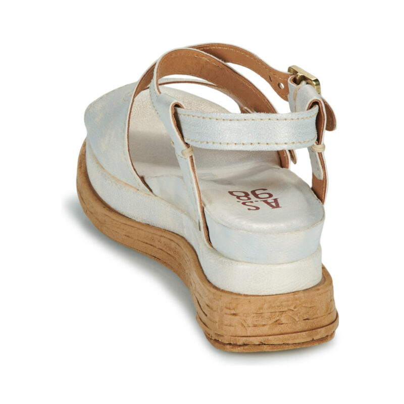 Airstep / A.S.98 LAGOS SANDALS Silber Keilabsatz Sandalen Damen - 5