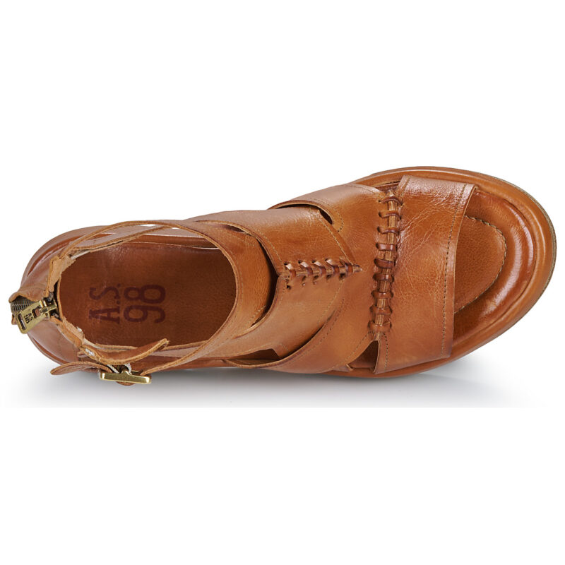 Airstep / A.S.98 SALIS SALOME Marrone Sandali con zeppa Donna - 6