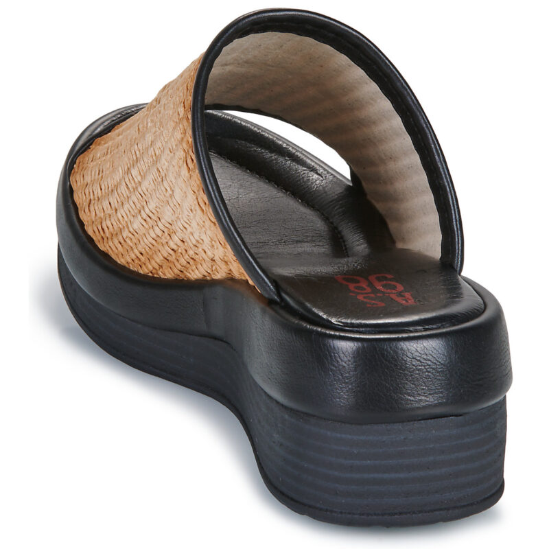 Airstep / A.S.98 SALIS MULES Schwarz Keilabsatz-Sandalen Damen - 5