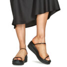 Airstep / A.S.98 SALIS MULES Schwarz Keilabsatz-Sandalen Damen - 8