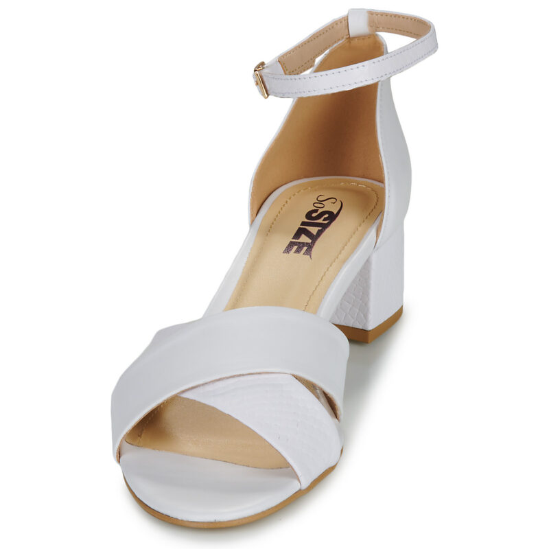 So Size MAELA Bianco Sandali con tacco Donna - 3