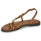 Ex&eacute; Shoes 530-MILOS-LEATHER-BROWN-TURQUOISE Marrone Sandali bassi Donna - 4
