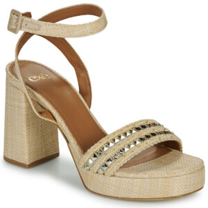 Exé Shoes  619-ANCONA-RAFFIA-BEIGE-GOLD  Beige -  Sandali con tacco  Donna