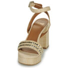 Ex&eacute; Shoes 619-ANCONA-RAFFIA-BEIGE-GOLD Beige Sandali con tacco Donna - 3