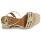 Ex&eacute; Shoes 619-ANCONA-RAFFIA-BEIGE-GOLD Beige Sandali con tacco Donna - 6