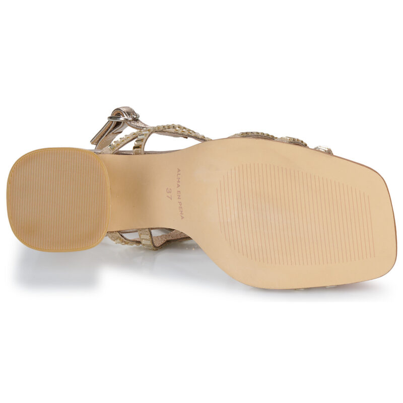 ALMA EN PENA V250990 Oro Sandali con tacco Donna - 7