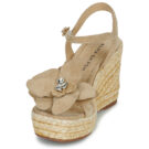 ALMA EN PENA V251285 Beige Sandali con zeppa Donna - 3