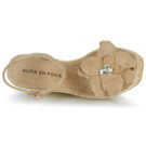 ALMA EN PENA V251285 Beige Sandali con zeppa Donna - 6