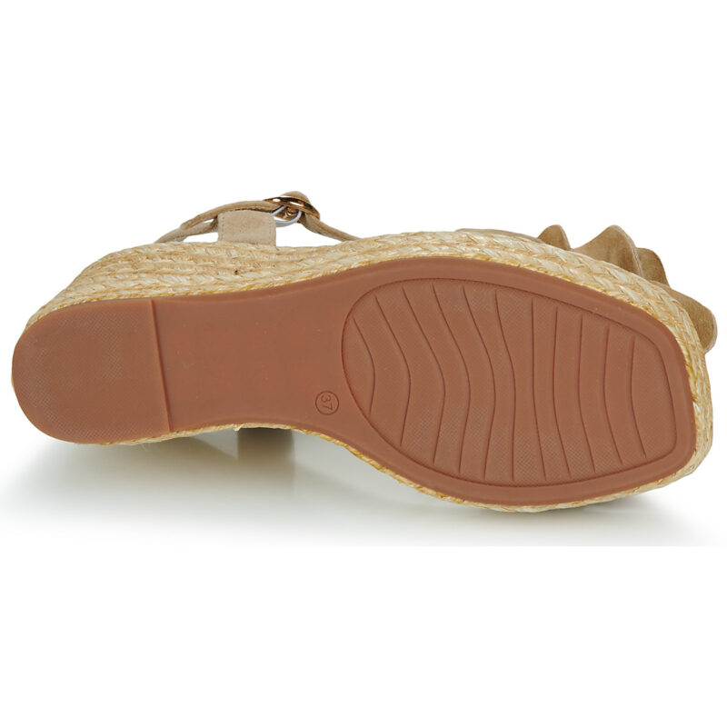 ALMA EN PENA V251285 Beige Sandali con zeppa Donna - 7