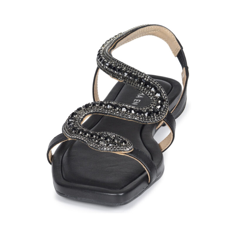 Sandales basses noires pour femmes ALMA EN PENA V251966 - Pointure 3