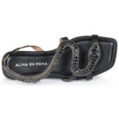 Sandales basses noires pour femmes ALMA EN PENA V251966 - Pointure 6