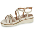 Tamaris 28207-418 Beige Sandali con zeppa Donna - 4