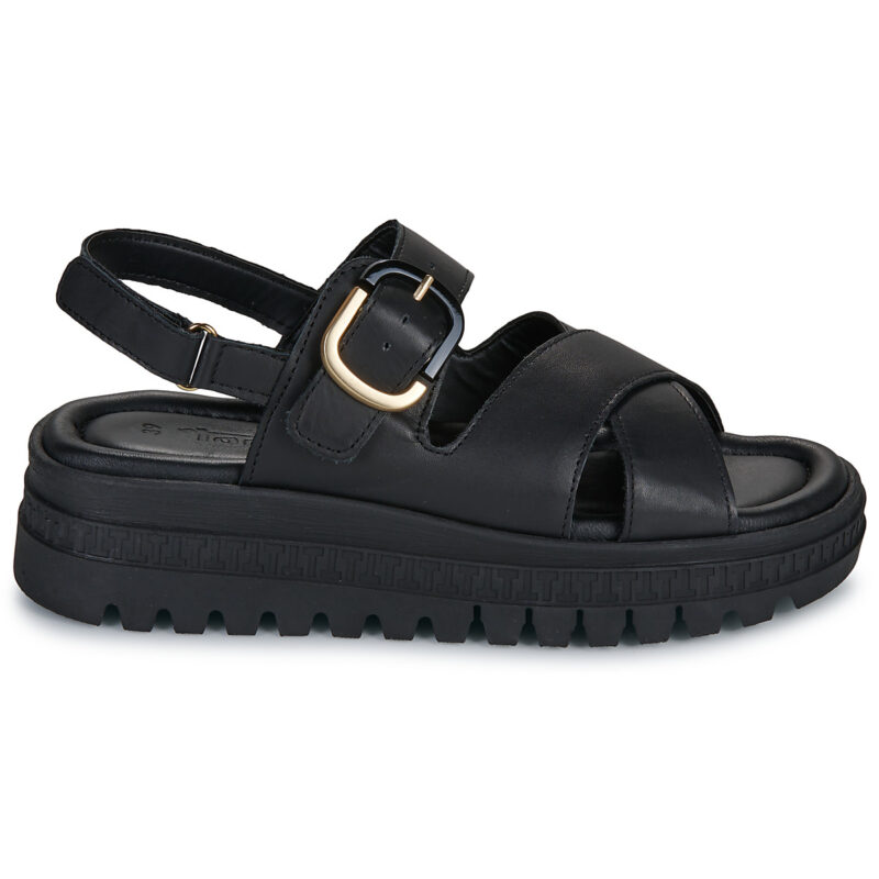 Tamaris 28704-003 Nero Sandali con zeppa Donna - 2