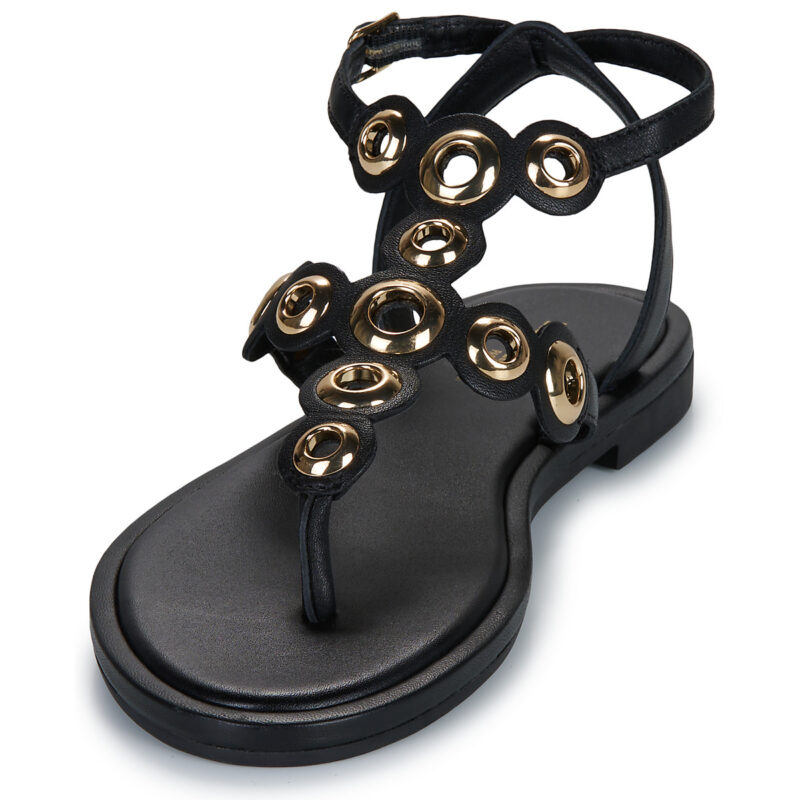 Les Tropeziennes par M.Belarbi OBALY Black Flat Sandals Women - 3