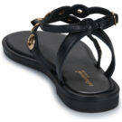 Les Tropeziennes par M.Belarbi OBALY Black Flat Sandals Women - 5