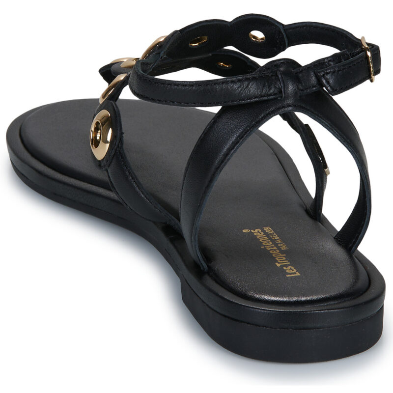 Les Tropeziennes par M.Belarbi OBALY Black Flat Sandals Women - 5