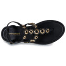 Les Tropeziennes par M.Belarbi OBALY Black Flat Sandals Women - 6