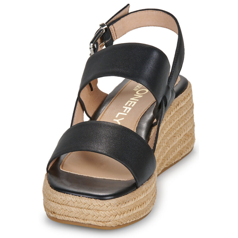 Stonefly IVORY 3 NAPPA LTH Nero Sandali con zeppa Donna - 3