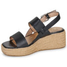 Stonefly IVORY 3 NAPPA LTH Nero Sandali con zeppa Donna - 4