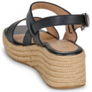 Stonefly IVORY 3 NAPPA LTH Nero Sandali con zeppa Donna - 5