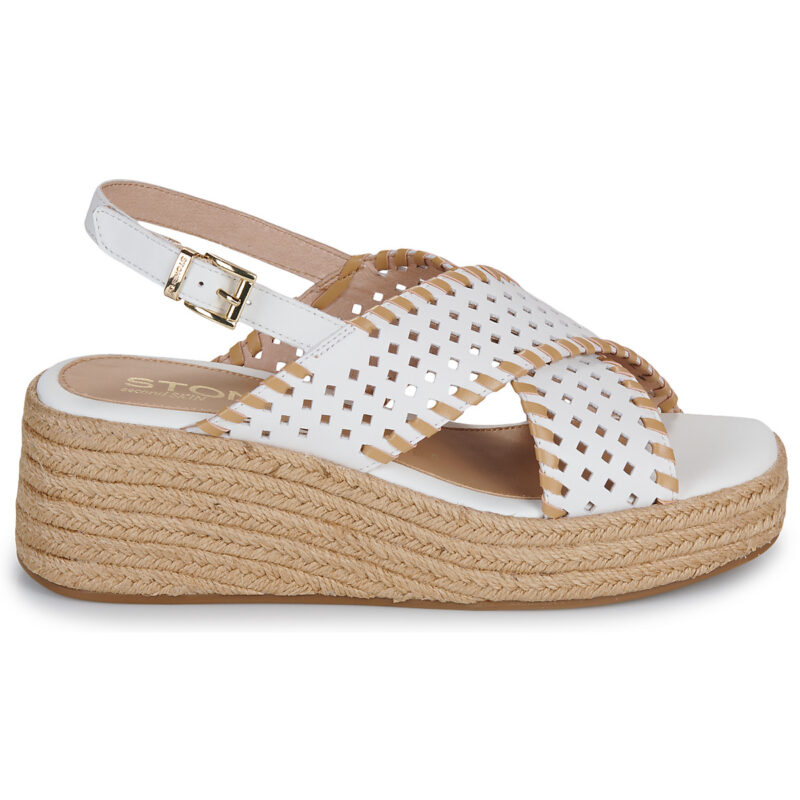 Stonefly IVORY 2 NAPPA LTH Bianco Sandali con zeppa Donna - 2
