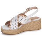Stonefly IVORY 2 NAPPA LTH Bianco Sandali con zeppa Donna - 4