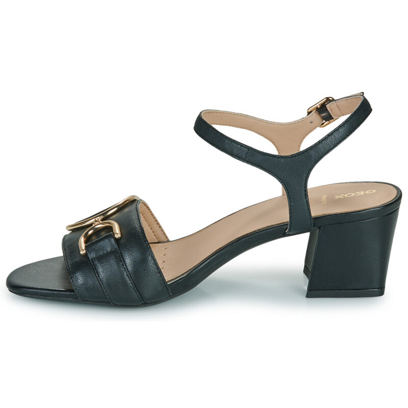 Geox D35RNB000TUC9997 Nero Sandali con tacco Donna - 4