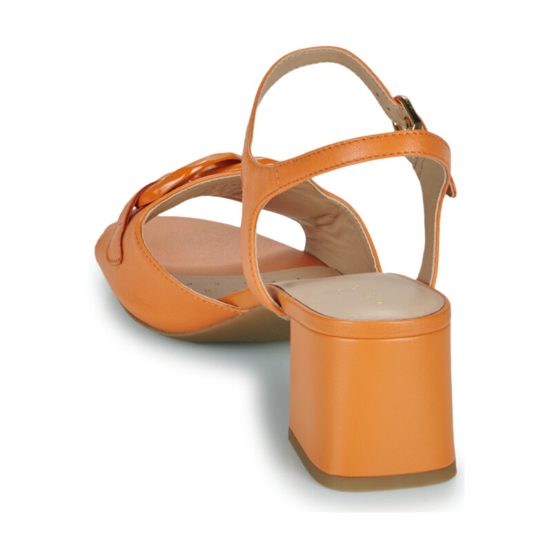Geox D55YQC000TUC2008 Arancio Sandali con tacco Donna - 5