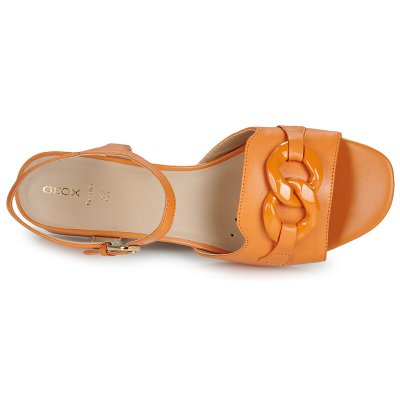 Geox D55YQC000TUC2008 Arancio Sandali con tacco Donna - 6