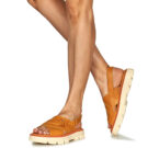 Sorel REIN CB CRISSCROSS SANDAL Arancio Sandali con zeppa Donna - 8