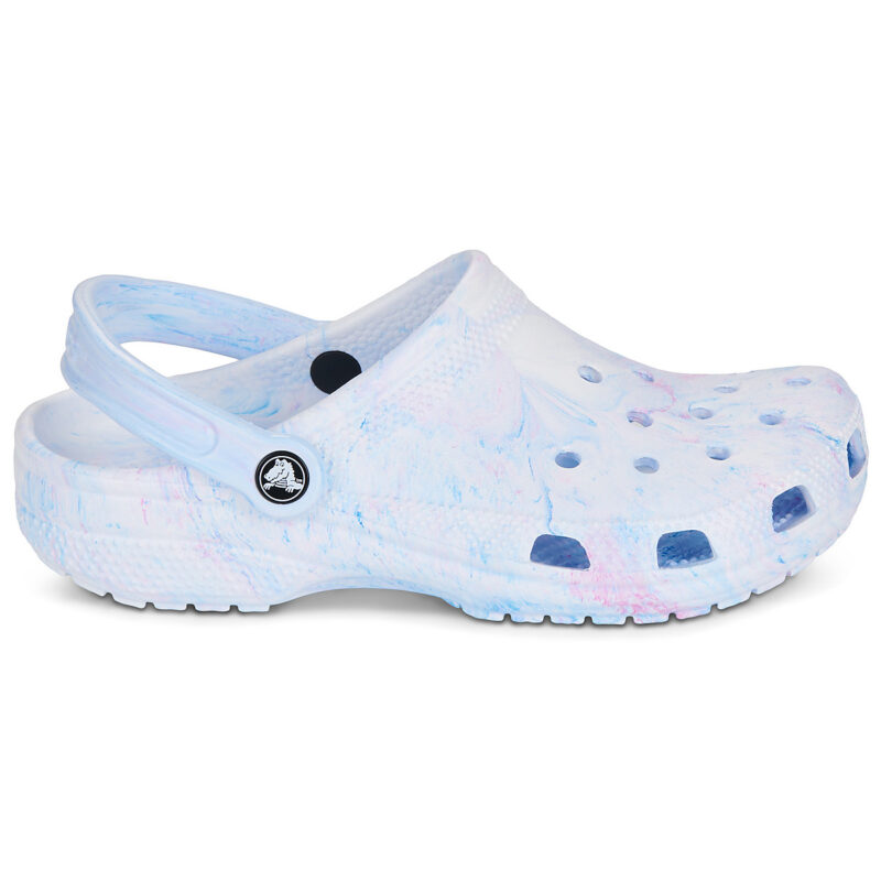 Sabots Crocs Cls Watercolor Marbled bleus pour femmes - Pointure 2