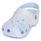 Sabots Crocs Cls Watercolor Marbled bleus pour femmes - Pointure 3