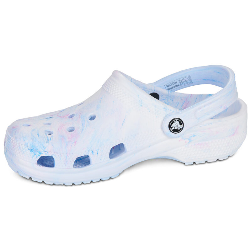 Sabots Crocs Cls Watercolor Marbled bleus pour femmes - Pointure 4
