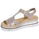 Rieker V7919-91 Argento Sandali con zeppa Donna - 4