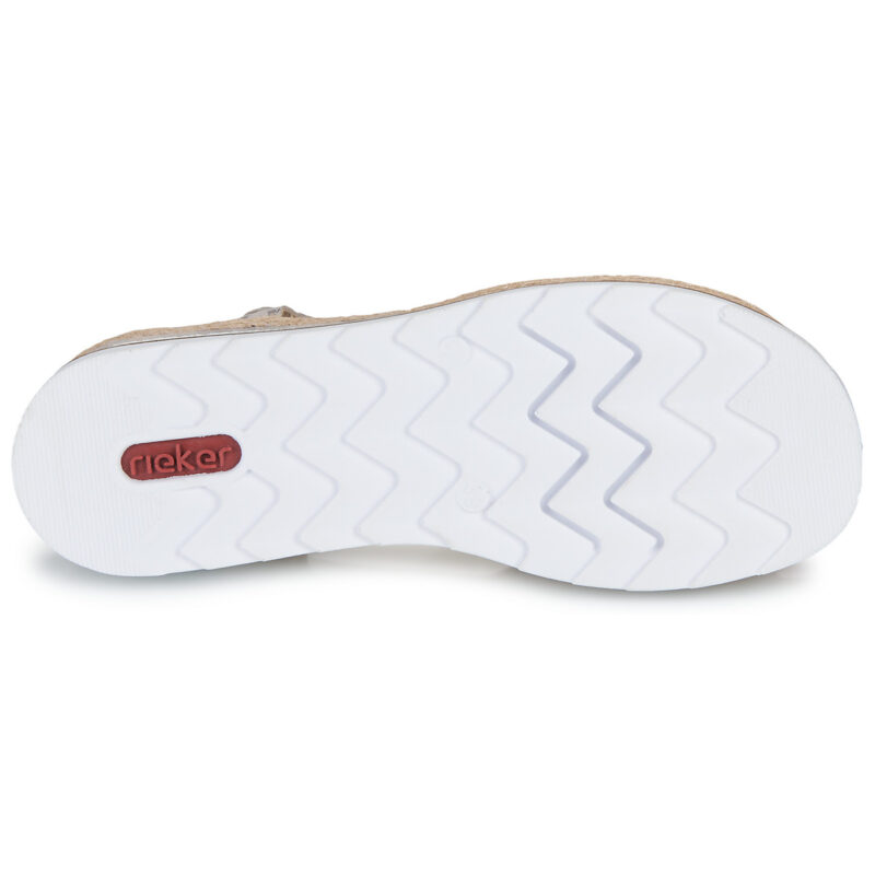 Rieker V7919-91 Argento Sandali con zeppa Donna - 7