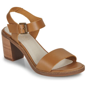 Casual Attitude Sandalias de tac&oacute;n para mujer CAILLE color marr&oacute;n