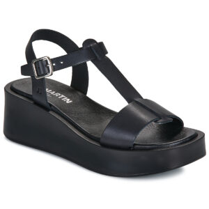 JB Martin  CENESA  Nero -  Sandali con zeppa  Donna