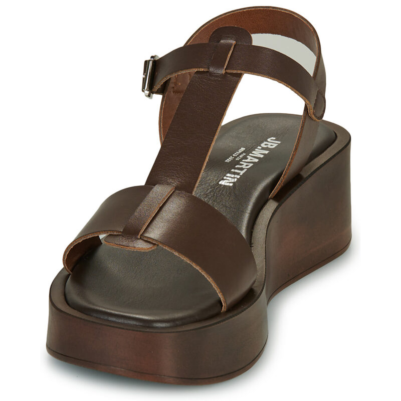 JB Martin CENESA Marrone Sandali con zeppa Donna - 3