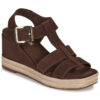 JB Martin CORA Marrone Sandali con zeppa Donna