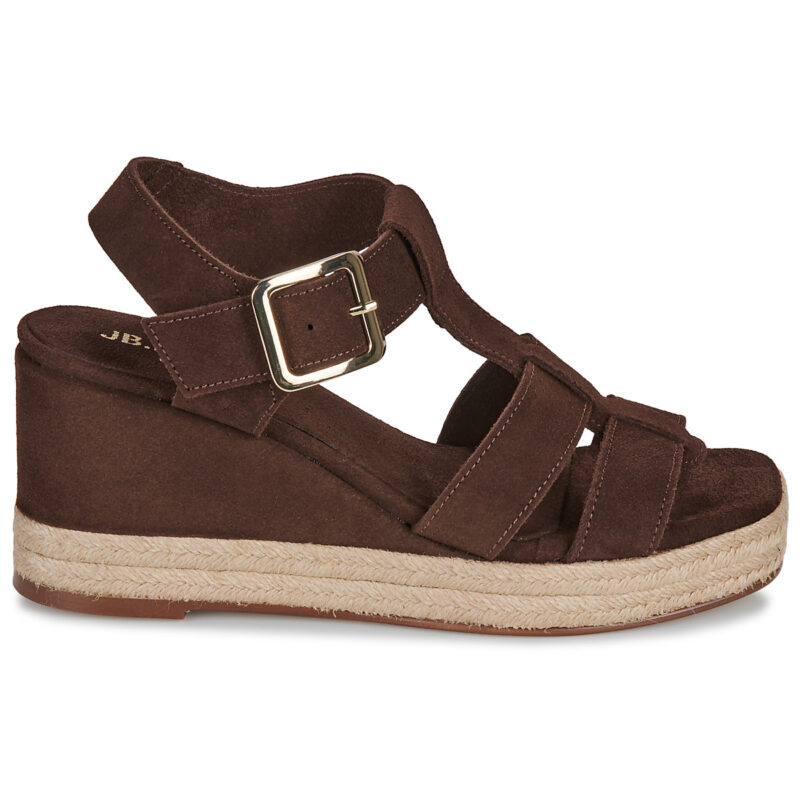 JB Martin CORA Marrone Sandali con zeppa Donna - 2
