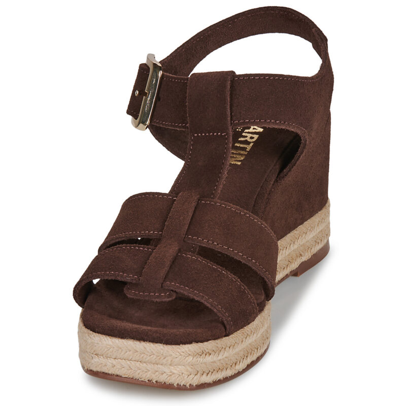 JB Martin CORA Marrone Sandali con zeppa Donna - 3