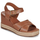 JB Martin CORFOU Marrone Sandali con zeppa Donna - 1