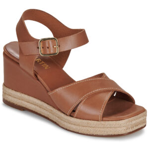 JB Martin  CORFOU  Marrone -  Sandali con zeppa  Donna